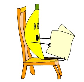 shocked banana image